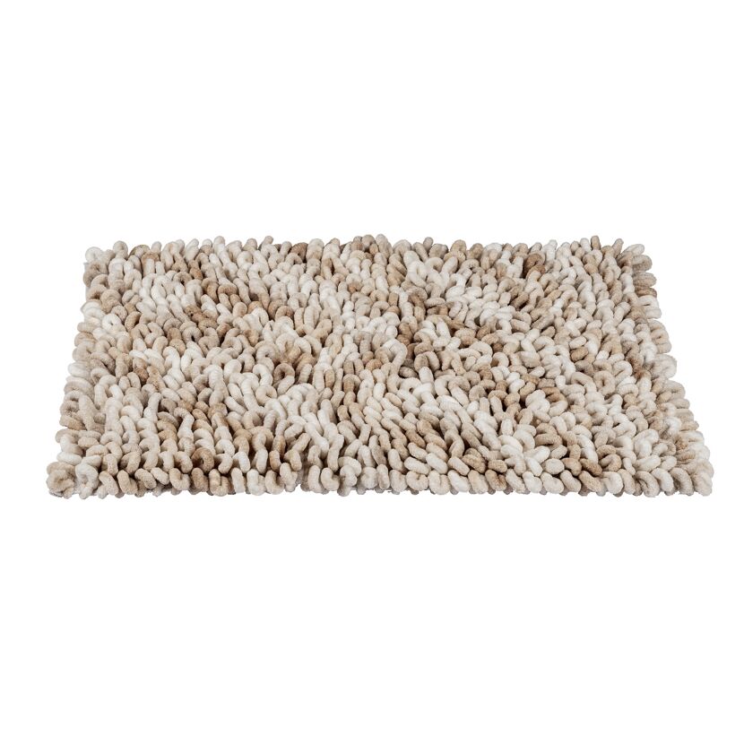 Badteppich 'Lerici' weiss-beige 60 x 90 cm