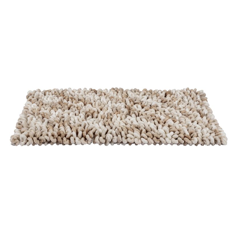 Badteppich 'Lerici' weiss-beige 60 x 90 cm
