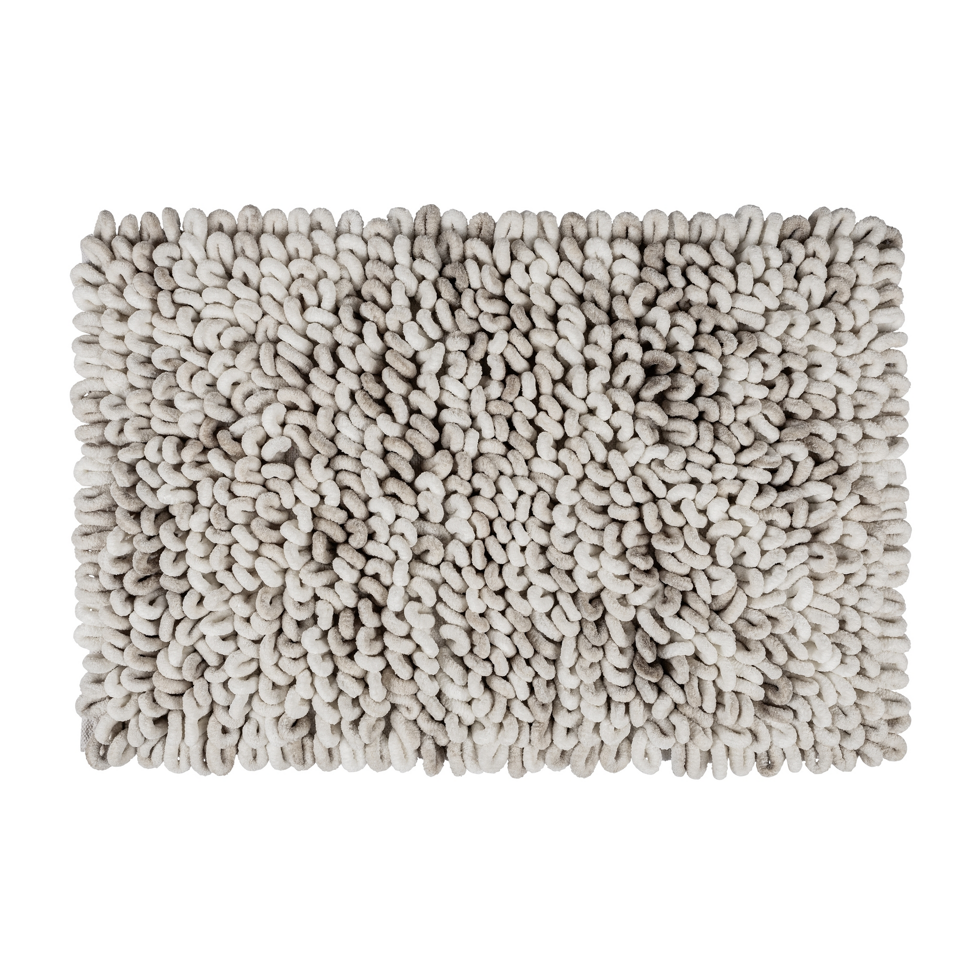 Badteppich 'Lerici' weiß-grau 60 x 90 cm