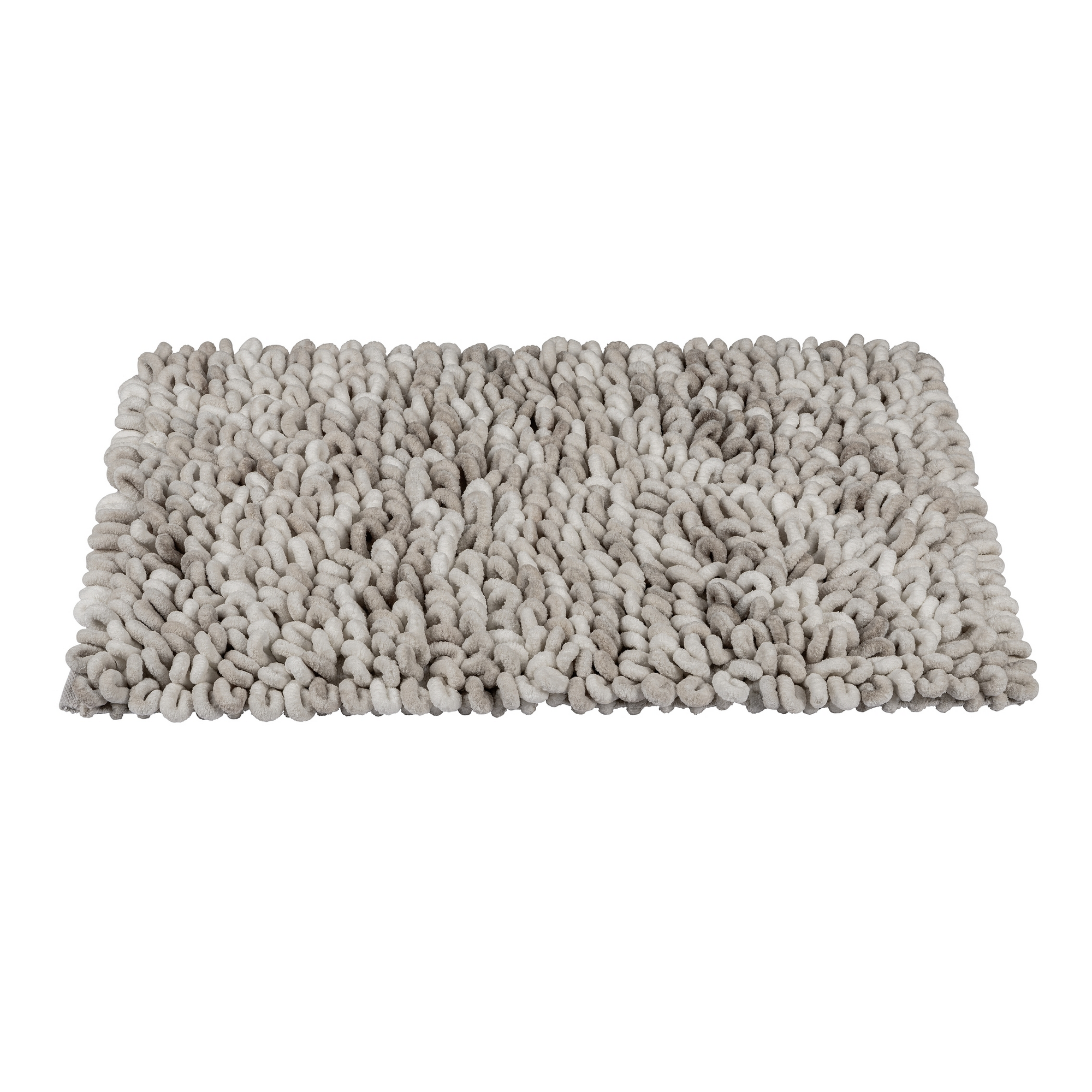 Badteppich 'Lerici' weiß-grau 60 x 90 cm