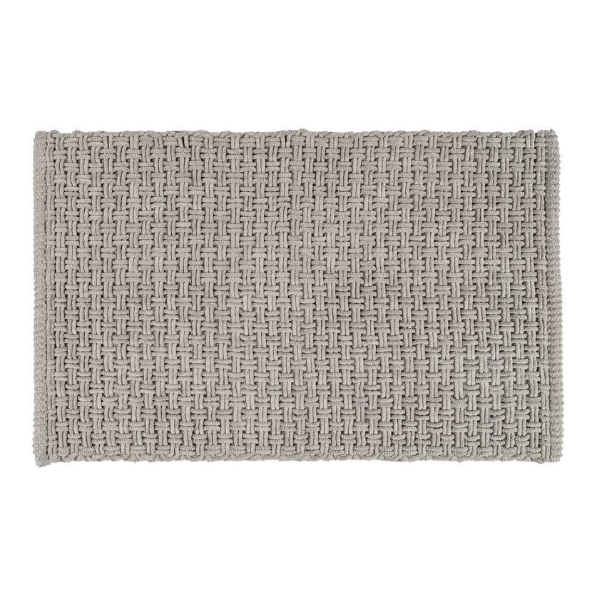 Badteppich 'Ecoli' grau 50 x 80 cm