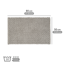 Badteppich 'Ecoli' grau 50 x 80 cm