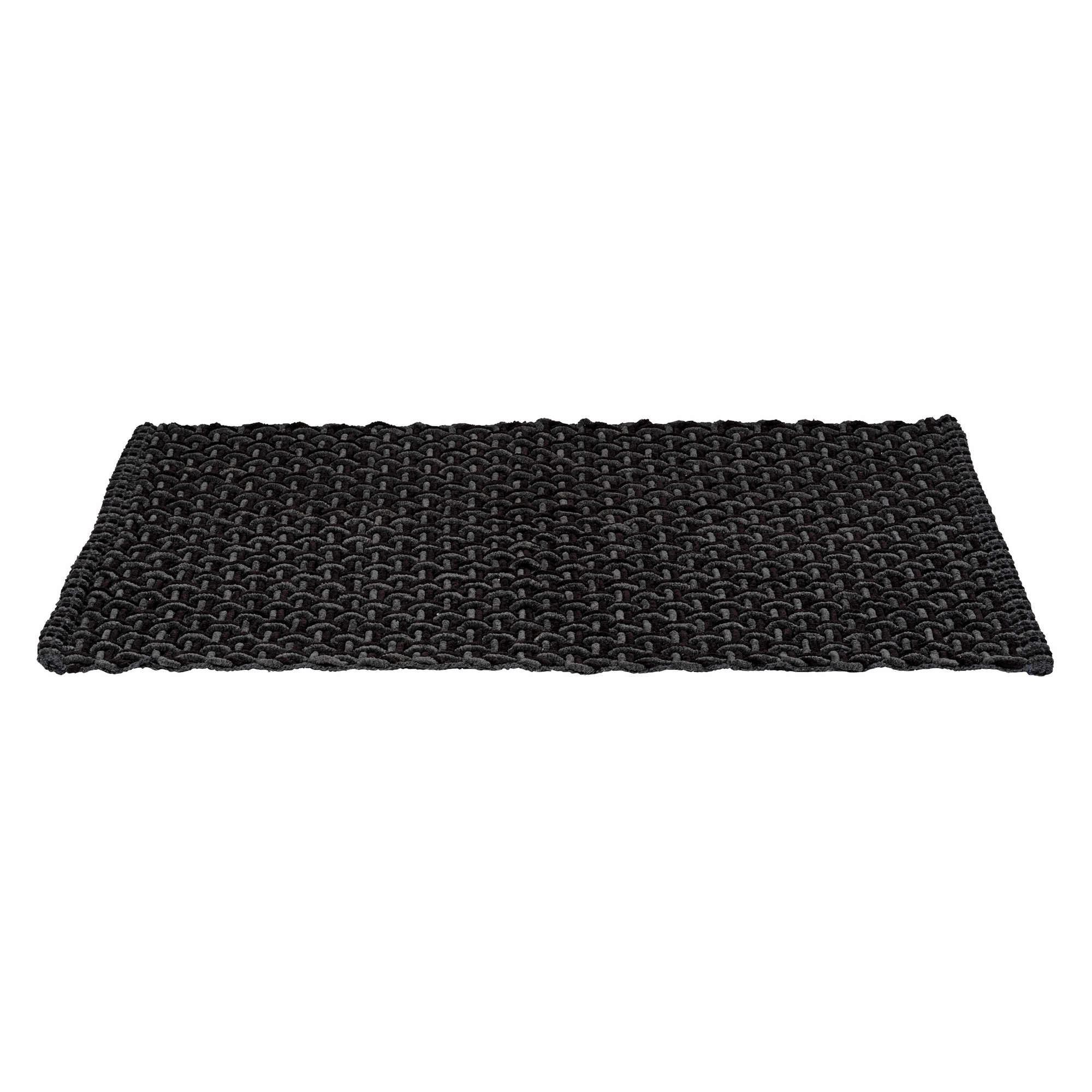 Badteppich 'Ecoli' schwarz-anthrazit 50 x 80 cm