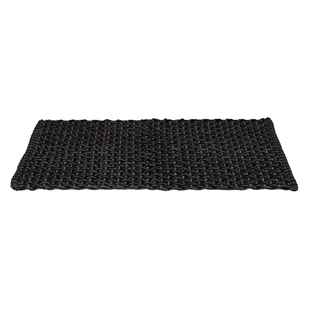 Badteppich 'Ecoli' schwarz-anthrazit 50 x 80 cm