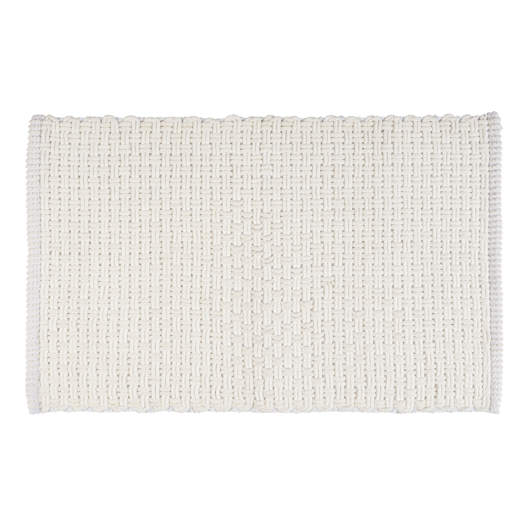 Badteppich 'Ecoli' weiß 50 x 80 cm