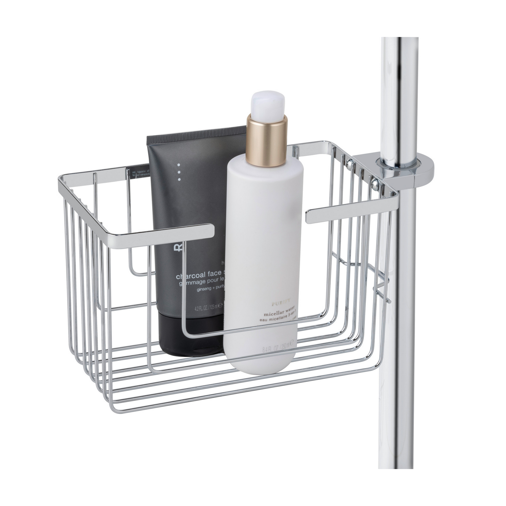 Duschregal 'Valognes' Edelstahl chromfarben 20 x 12 x 13 cm