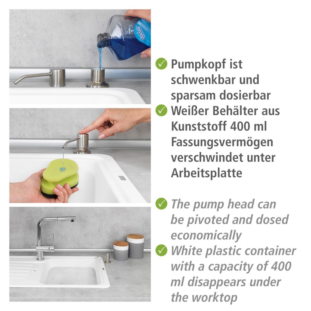Spülmittelspender 'Monti' weiß 400 ml