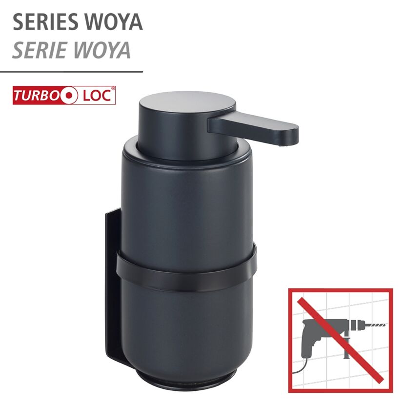 Seifenspender 'Woya' Keramik schwarz 250 ml