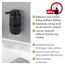 Seifenspender 'Woya' Keramik schwarz 250 ml