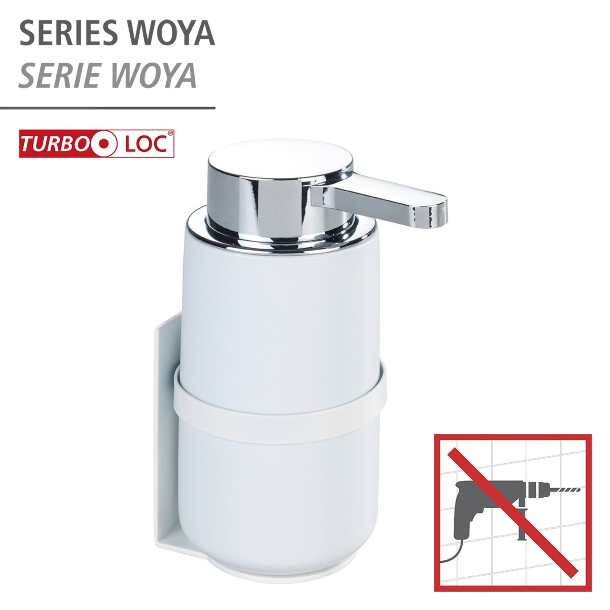 Seifenspender 'Woya' Keramik weiß 250 ml