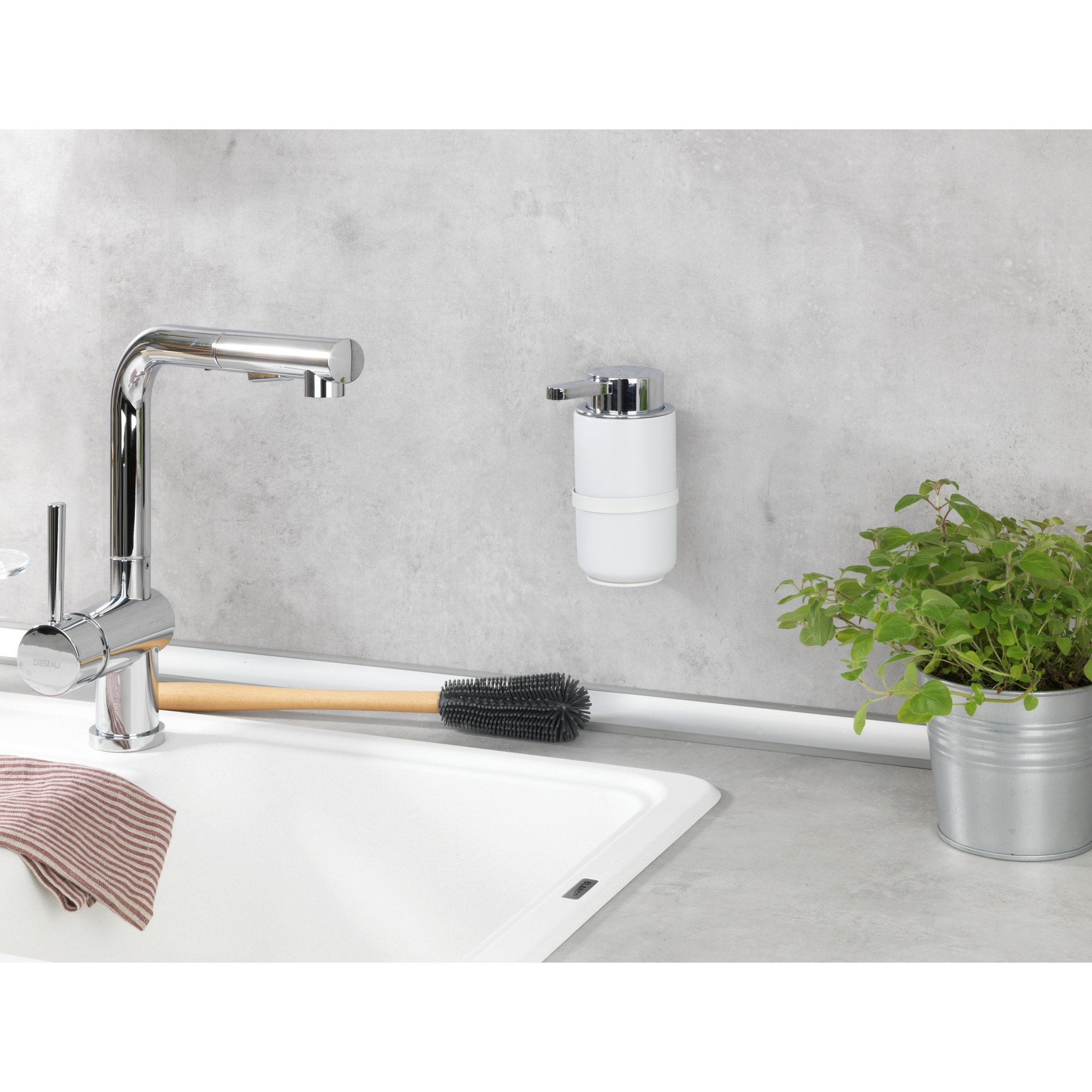 Seifenspender 'Woya' Keramik weiß 250 ml