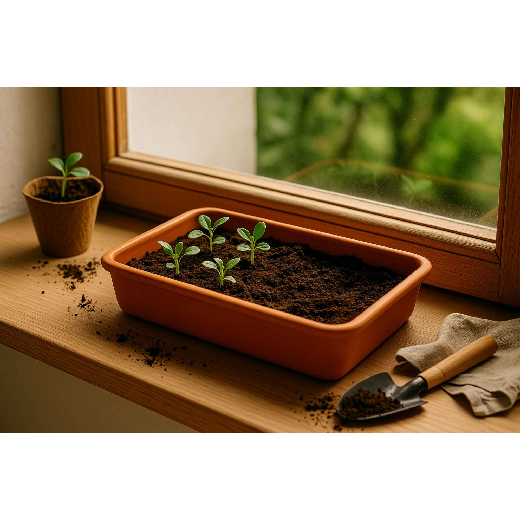 Anzuchtschale 'S' Terracotta 29 x 6,5 x 19 cm