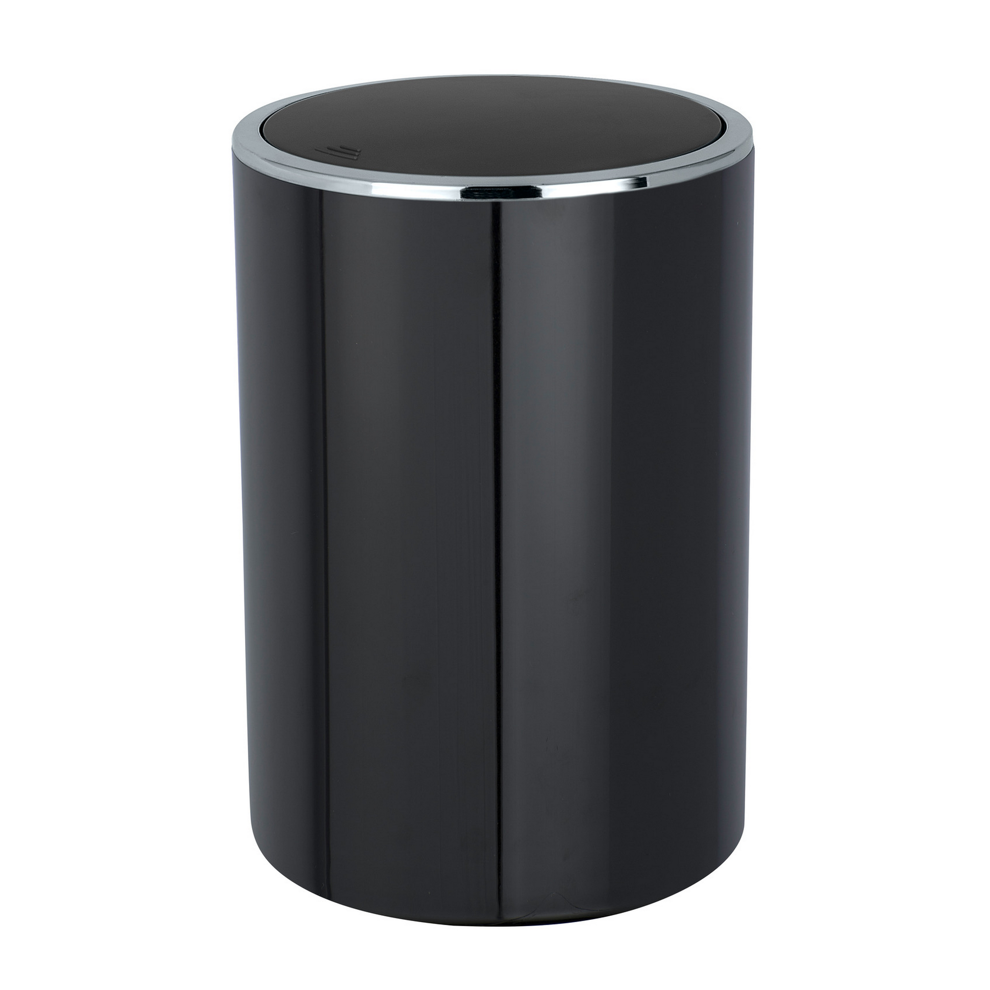 Schwingdeckeleimer 'Inca' schwarz Ø 18,5 x 25,5 cm 5 l
