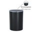Schwingdeckeleimer 'Inca' schwarz Ø 18,5 x 25,5 cm 5 l