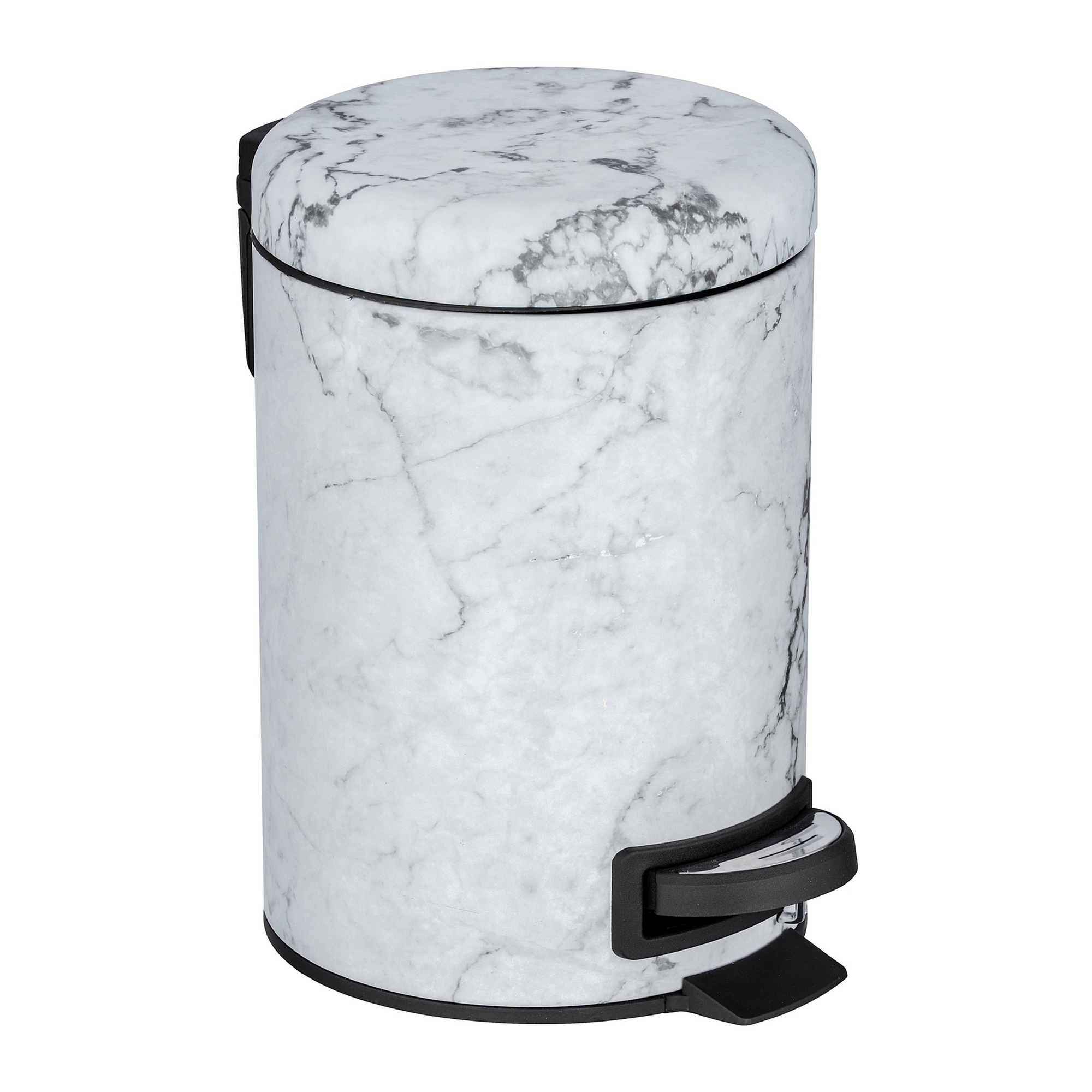 Kosmetikeimer 'Onyx' edelstahlfarben 17 x 25 x 22,5 cm 3 l