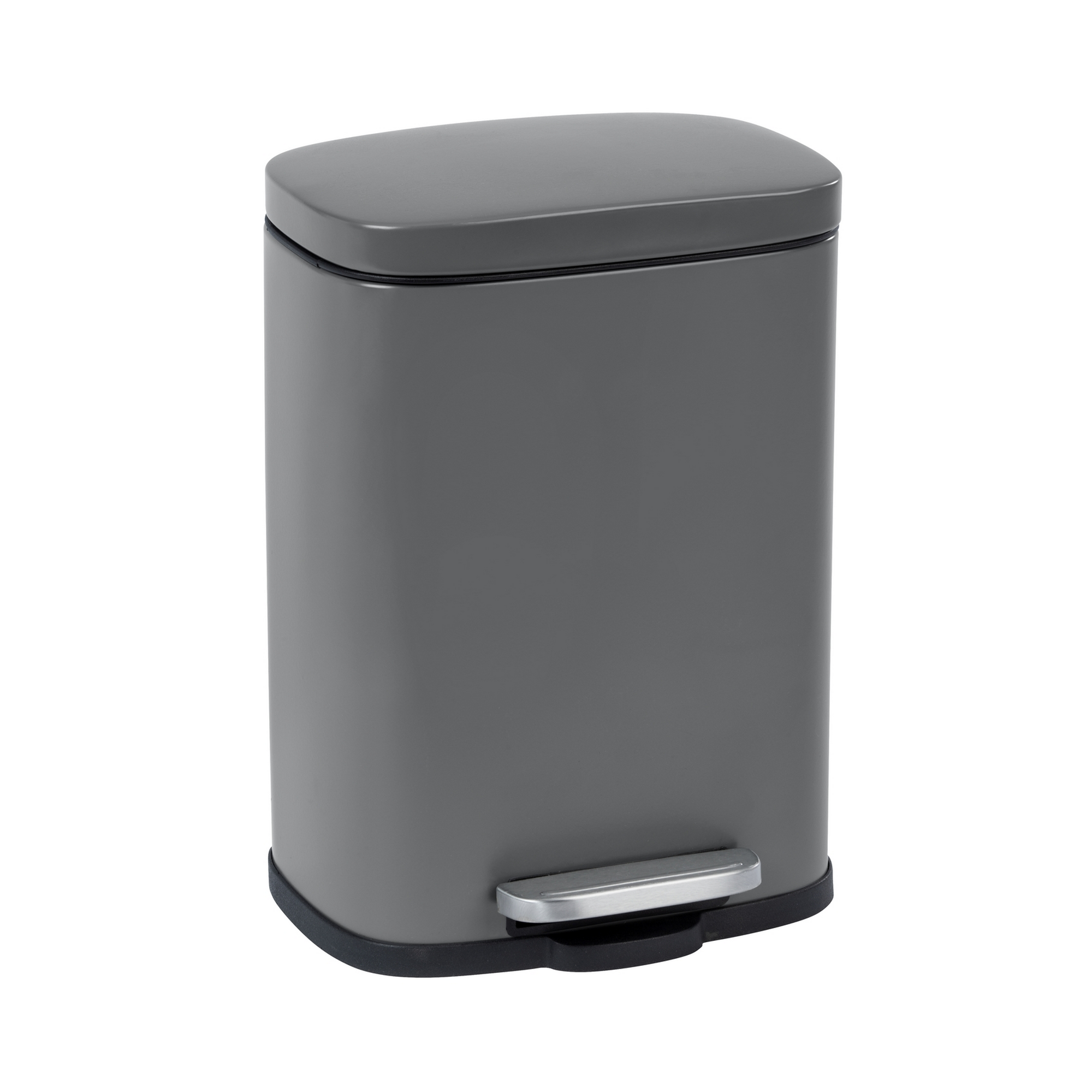 Kosmetikeimer 'Leno' grau 21,5 x 29,5 x 19 cm 5 l