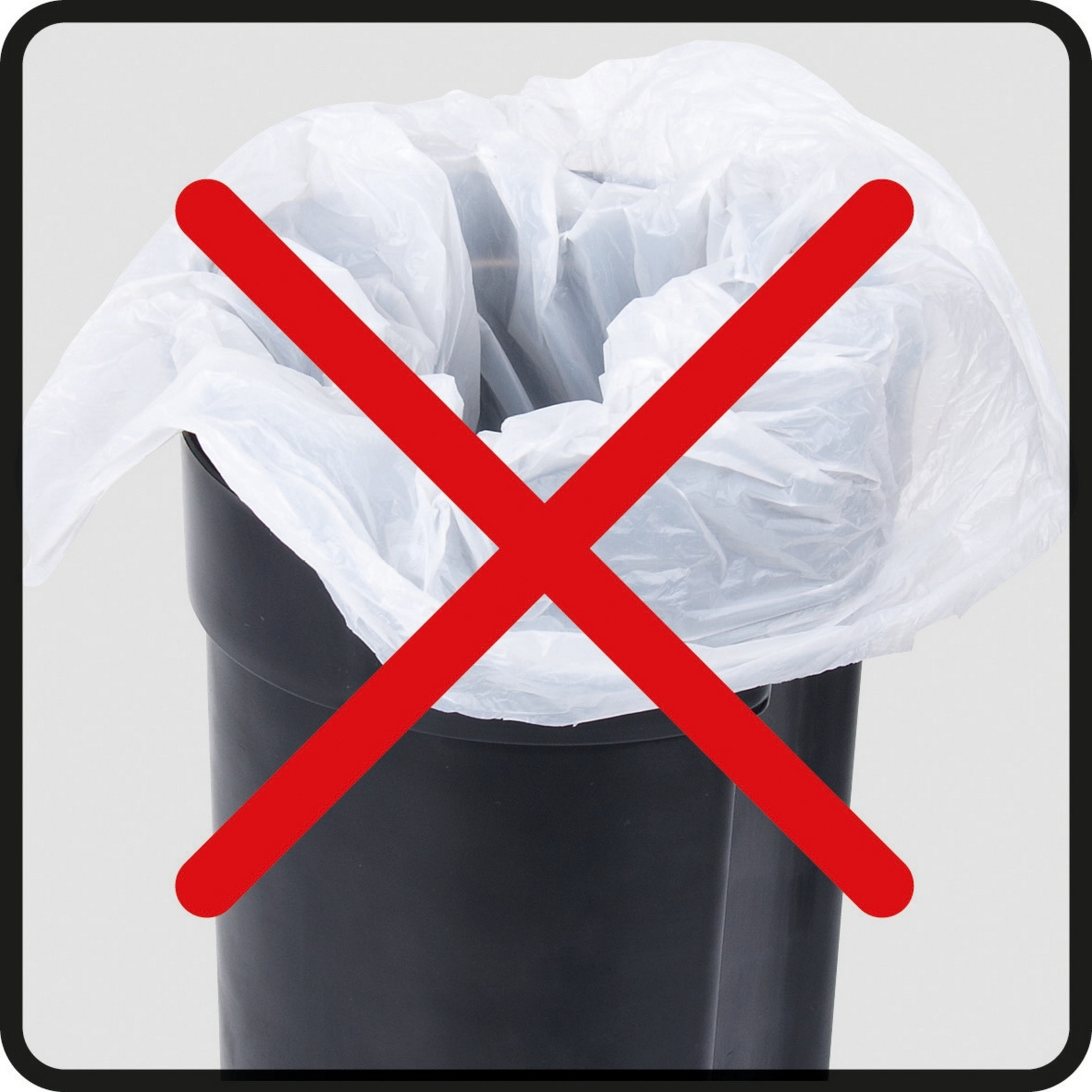 Kosmetikeimer 'Monza' schwarz 18,5 x 25,5 x 24,5 cm 3 l