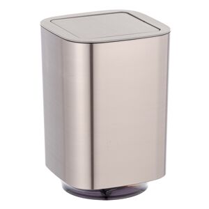 Schwingdeckeleimer 'Auron' silbern Ø 17,2 x 25,5 cm 5,5 l