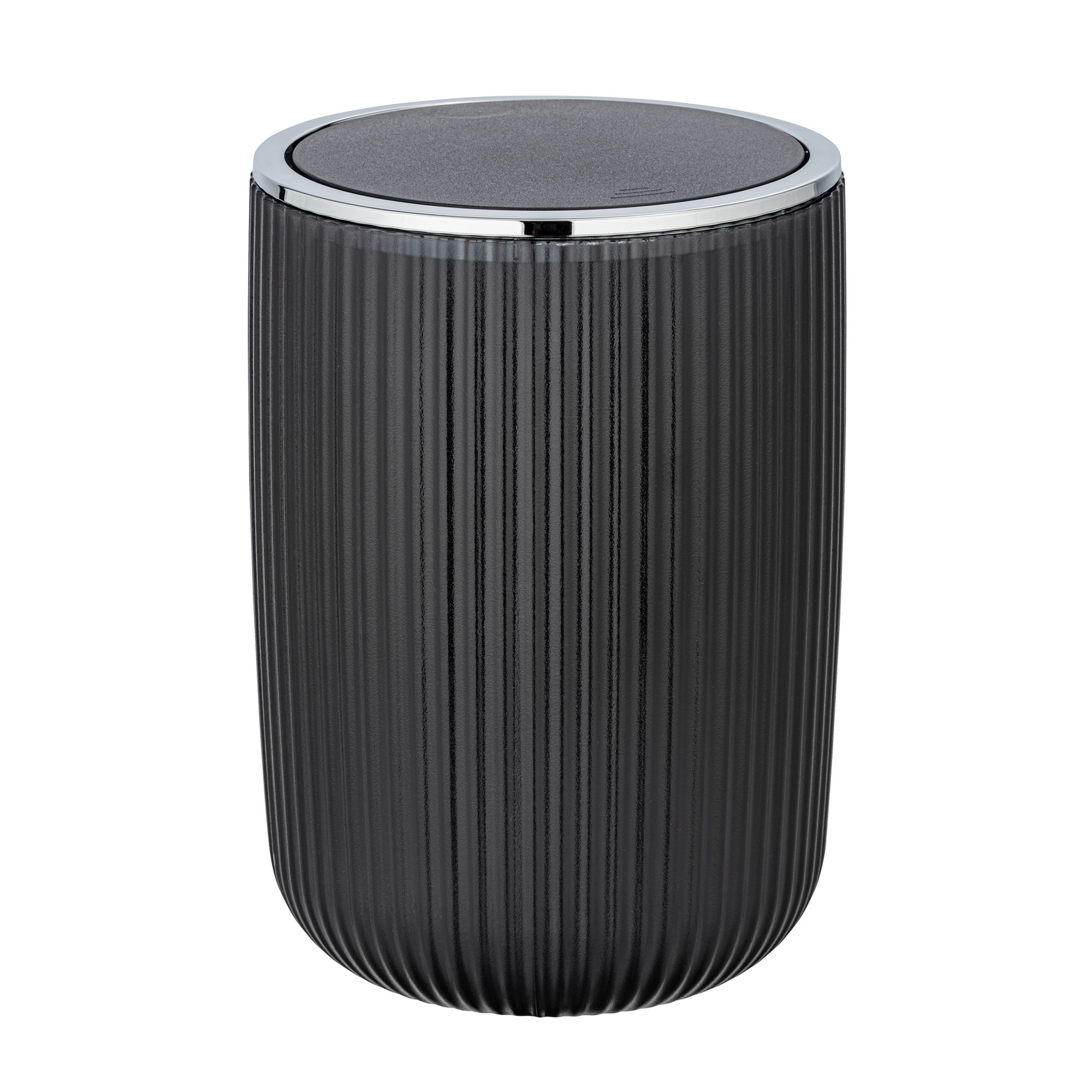 Schwingdeckeleimer 'Agropoli' grau Ø 19 x 27 cm 5,5 l