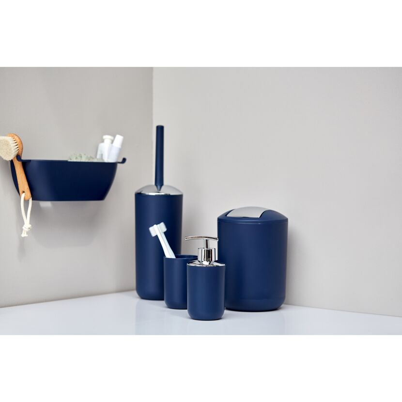Bad-Accessoire-Set 'Brasil' dunkelblau 4-teilig