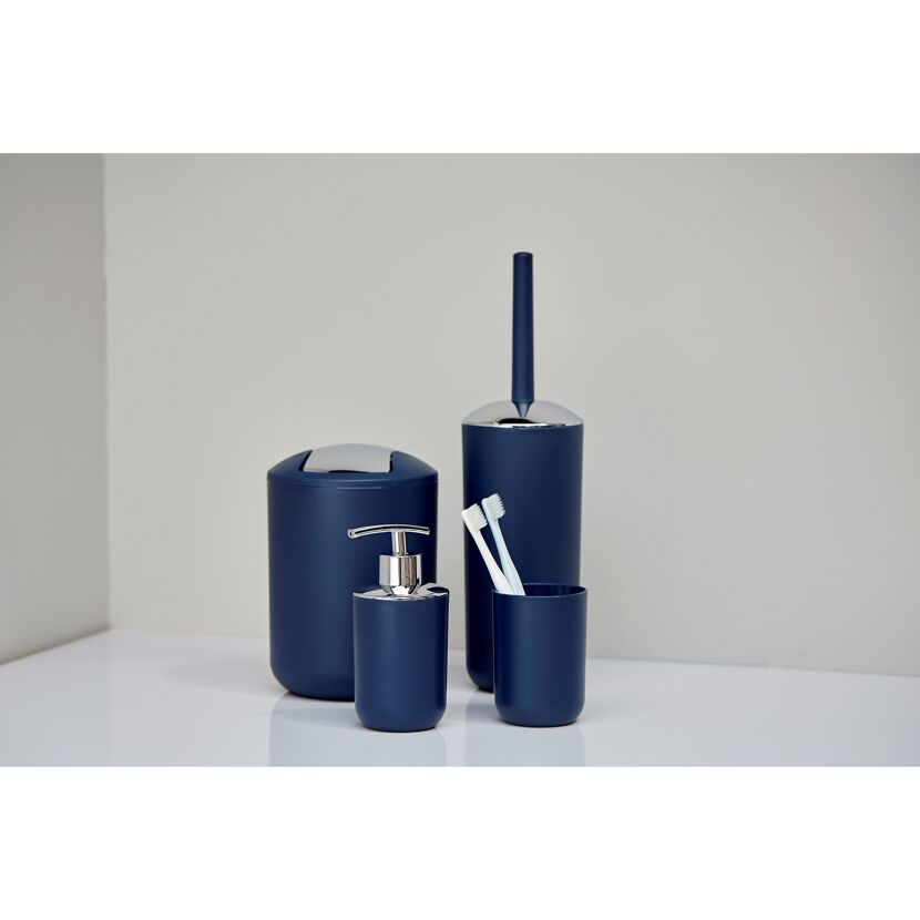 Bad-Accessoire-Set 'Brasil' dunkelblau 4-teilig