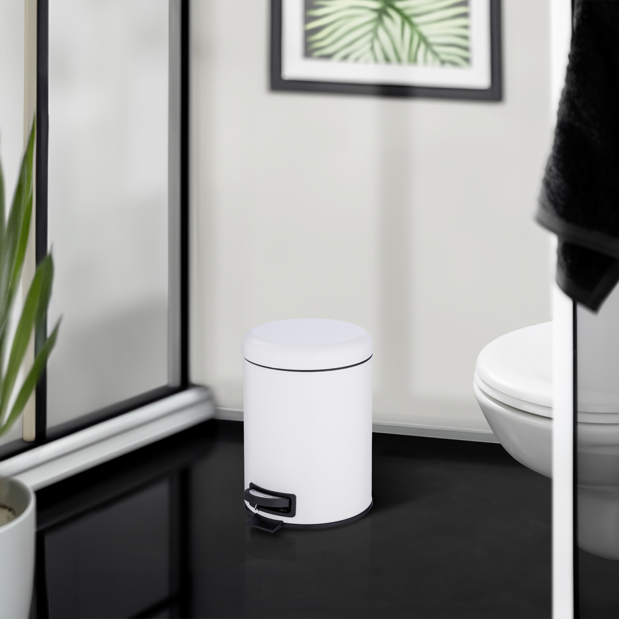 Kosmetikeimer 'Leman' weiß 21 x 24 x 28 cm 5 l