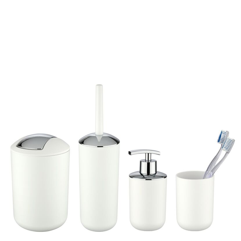 Bad-Accessoire-Set 'Brasil' weiß 4-teilig