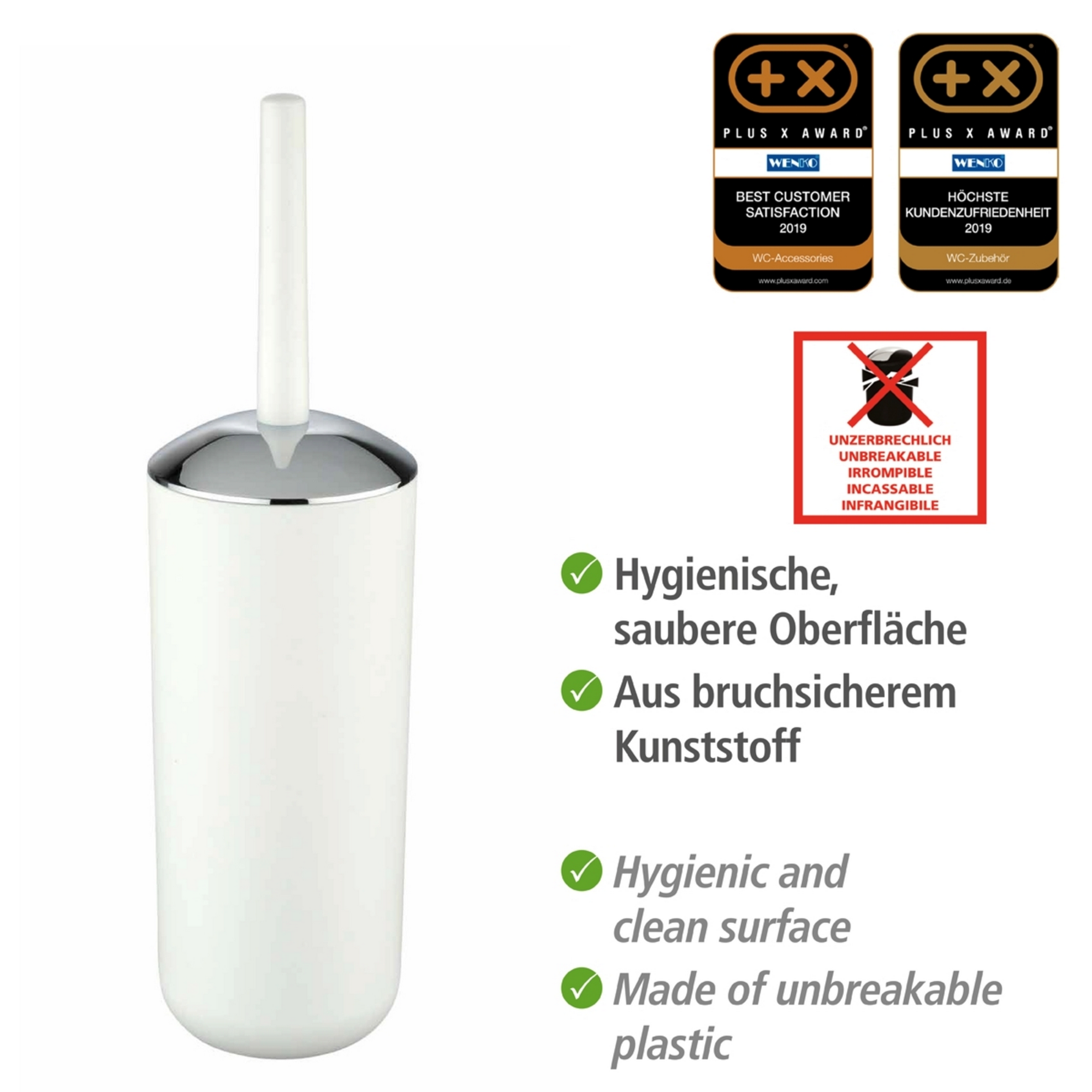 Bad-Accessoire-Set 'Brasil' weiß 4-teilig