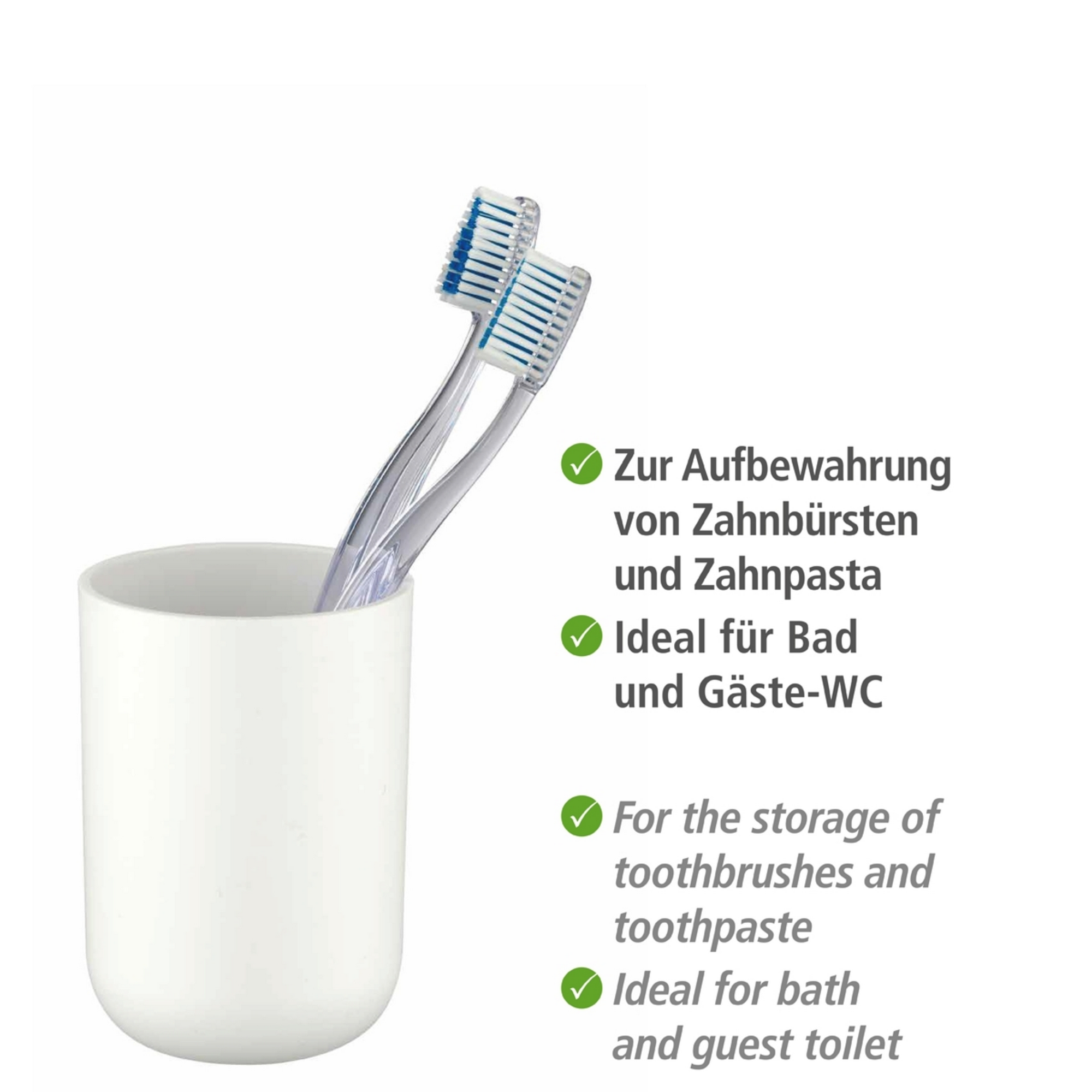 Bad-Accessoire-Set 'Brasil' weiß 4-teilig