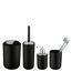 Bad-Accessoire-Set 'Brasil' schwarz 4-teilig