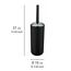 Bad-Accessoire-Set 'Brasil' schwarz 4-teilig