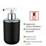 Bad-Accessoire-Set 'Brasil' schwarz 4-teilig