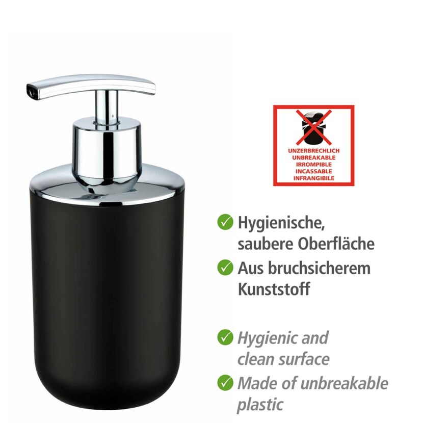 Bad-Accessoire-Set 'Brasil' schwarz 4-teilig