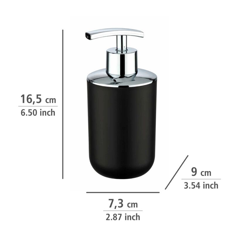 Bad-Accessoire-Set 'Brasil' schwarz 4-teilig
