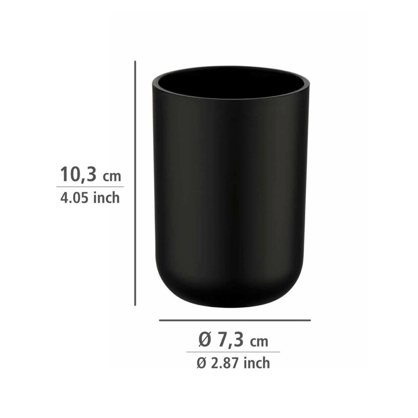 Bad-Accessoire-Set 'Brasil' schwarz 4-teilig