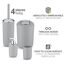 Bad-Accessoire-Set 'Brasil' grau 4-teilig