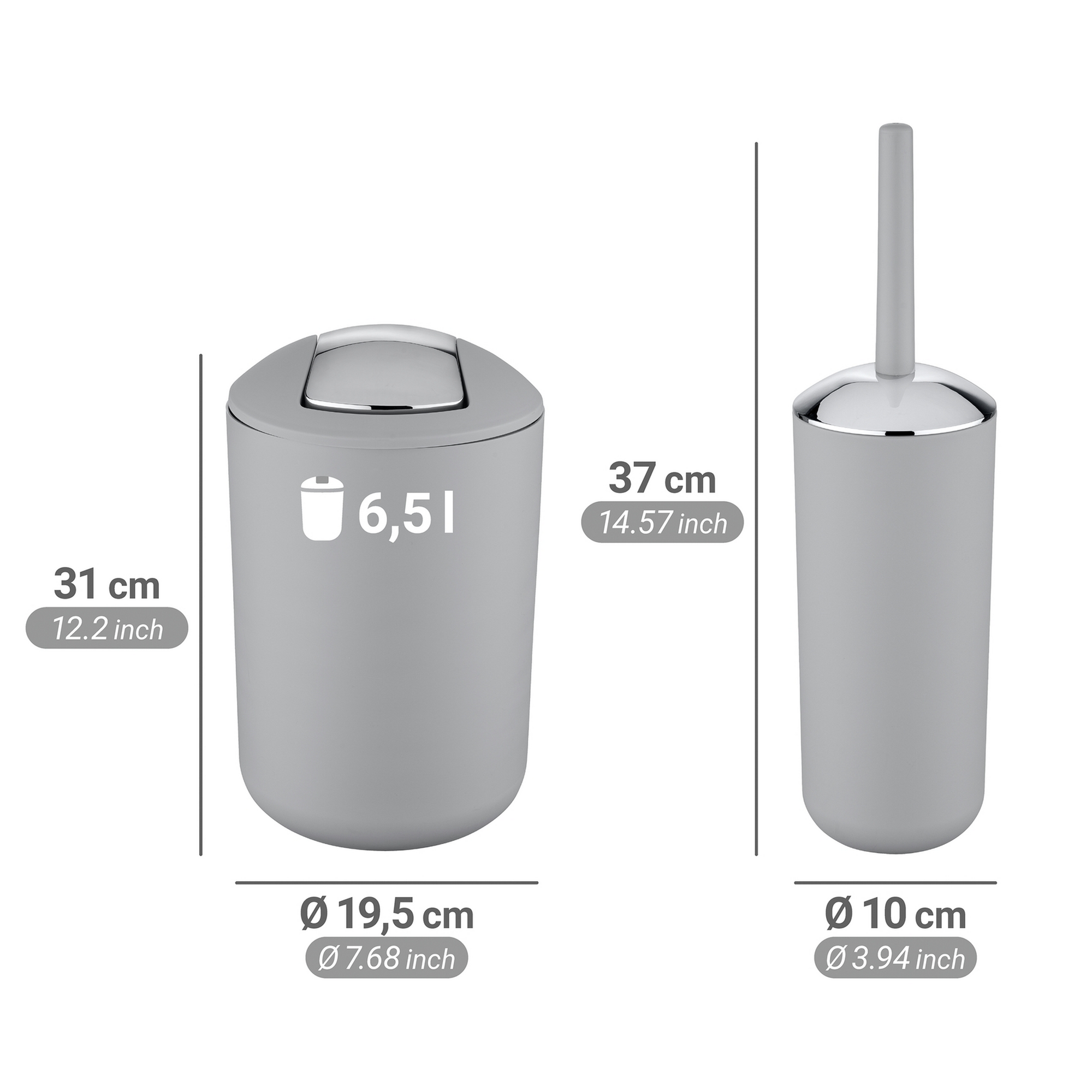 Bad-Accessoire-Set 'Brasil' grau 4-teilig