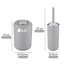 Bad-Accessoire-Set 'Brasil' grau 4-teilig