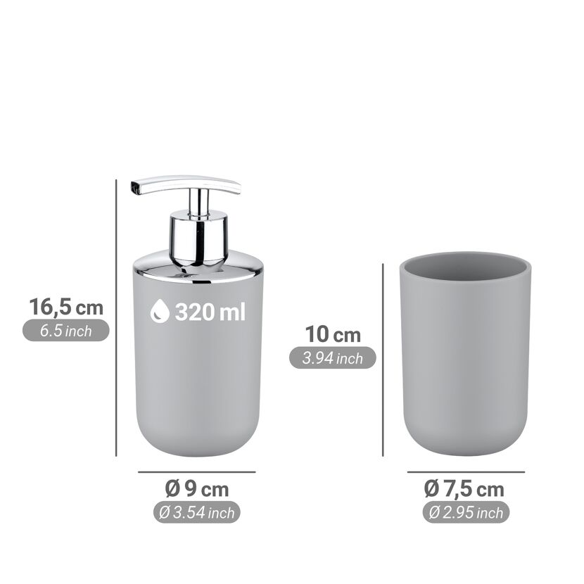 Bad-Accessoire-Set 'Brasil' grau 4-teilig