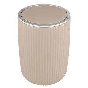 Schwingdeckeleimer 'Agropoli' beige Ø 19 x 27 cm 5,5 l