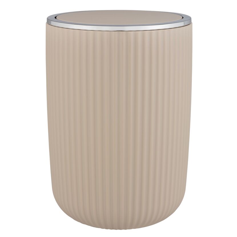 Schwingdeckeleimer 'Agropoli' beige Ø 19 x 27 cm 5,5 l