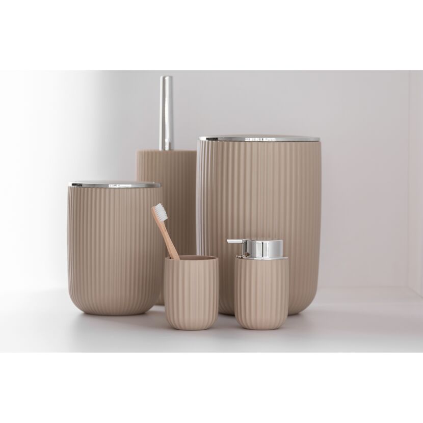 Schwingdeckeleimer 'Agropoli' beige Ø 19 x 27 cm 5,5 l