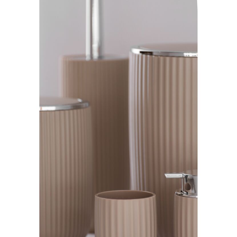 Schwingdeckeleimer 'Agropoli' beige Ø 19 x 27 cm 5,5 l