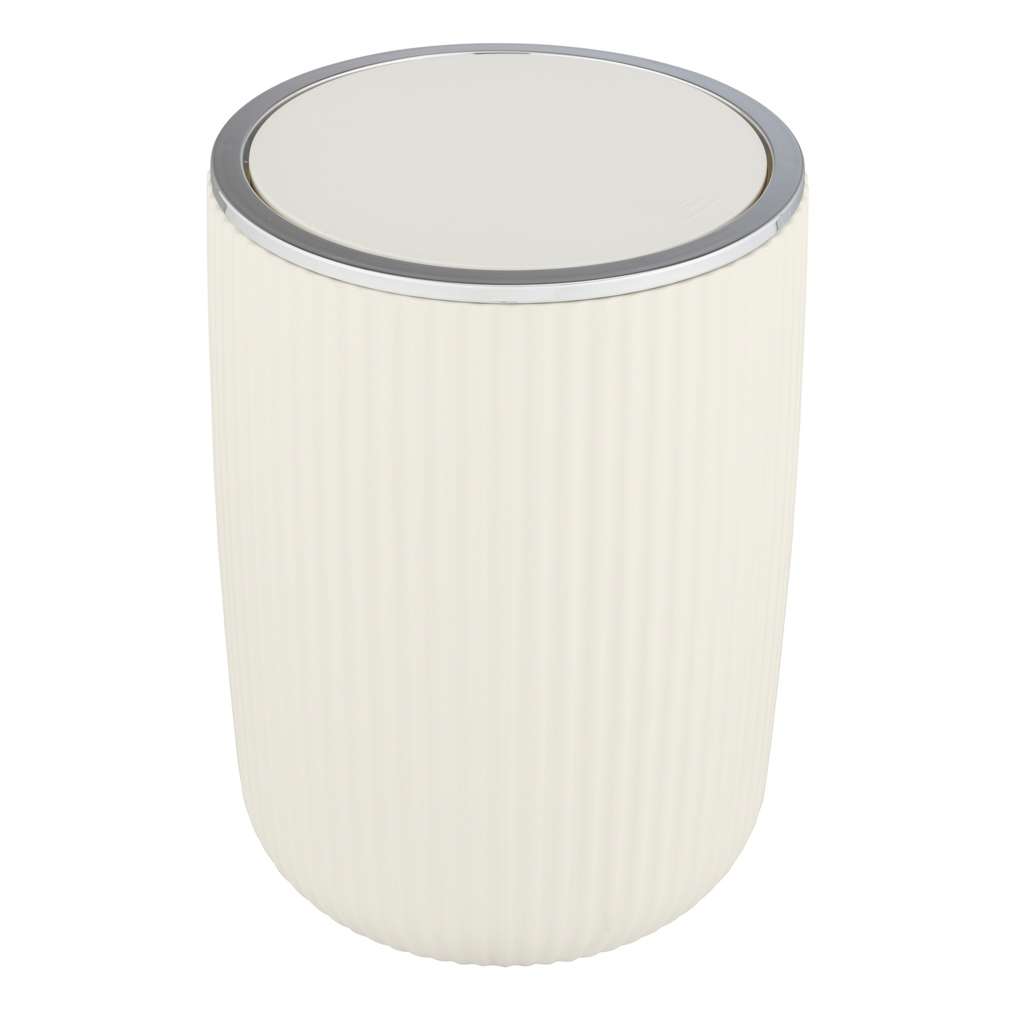 Schwingdeckeleimer 'Agropoli' cremeweiß Ø 19 x 27 cm 5,5 l