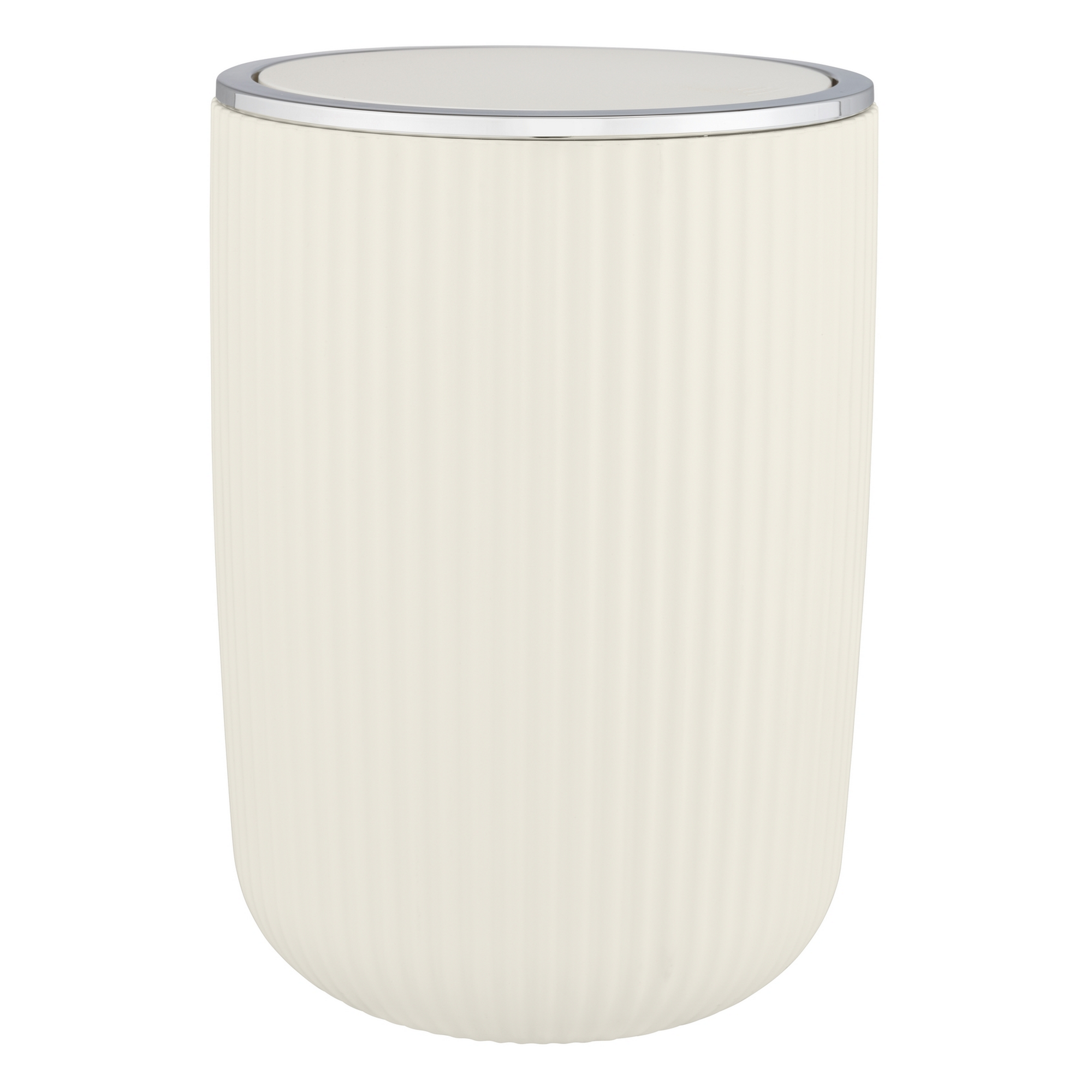 Schwingdeckeleimer 'Agropoli' cremeweiß Ø 19 x 27 cm 5,5 l