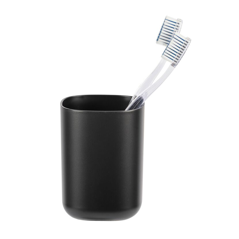 Bad-Accessoire-Set 'Davos' schwarz 4-teilig