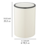 Schwingdeckeleimer 'Inca' creme Ø 18,5 x 25,5 cm 5 l