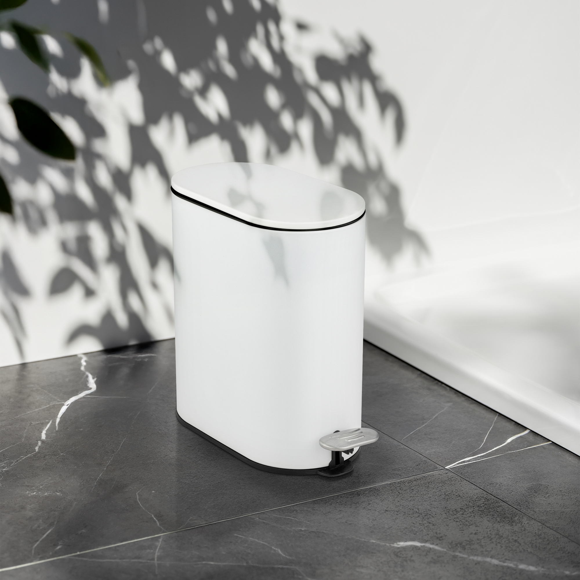 Kosmetikeimer 'Collungo' weiß 14 x 28,5 x 29 cm 5 l