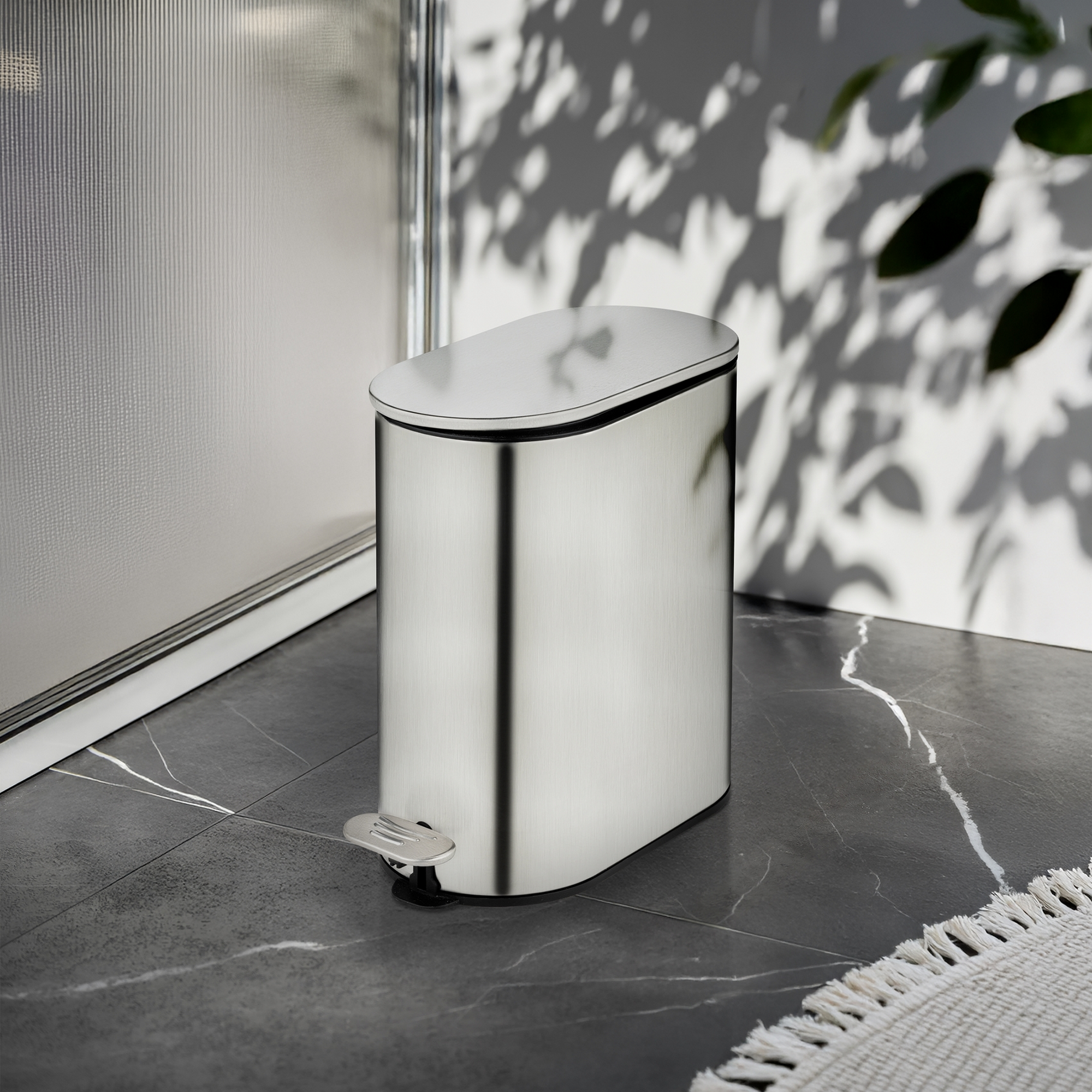 Kosmetikeimer 'Collungo' schwarz 14 x 28,5 x 29 cm 5 l