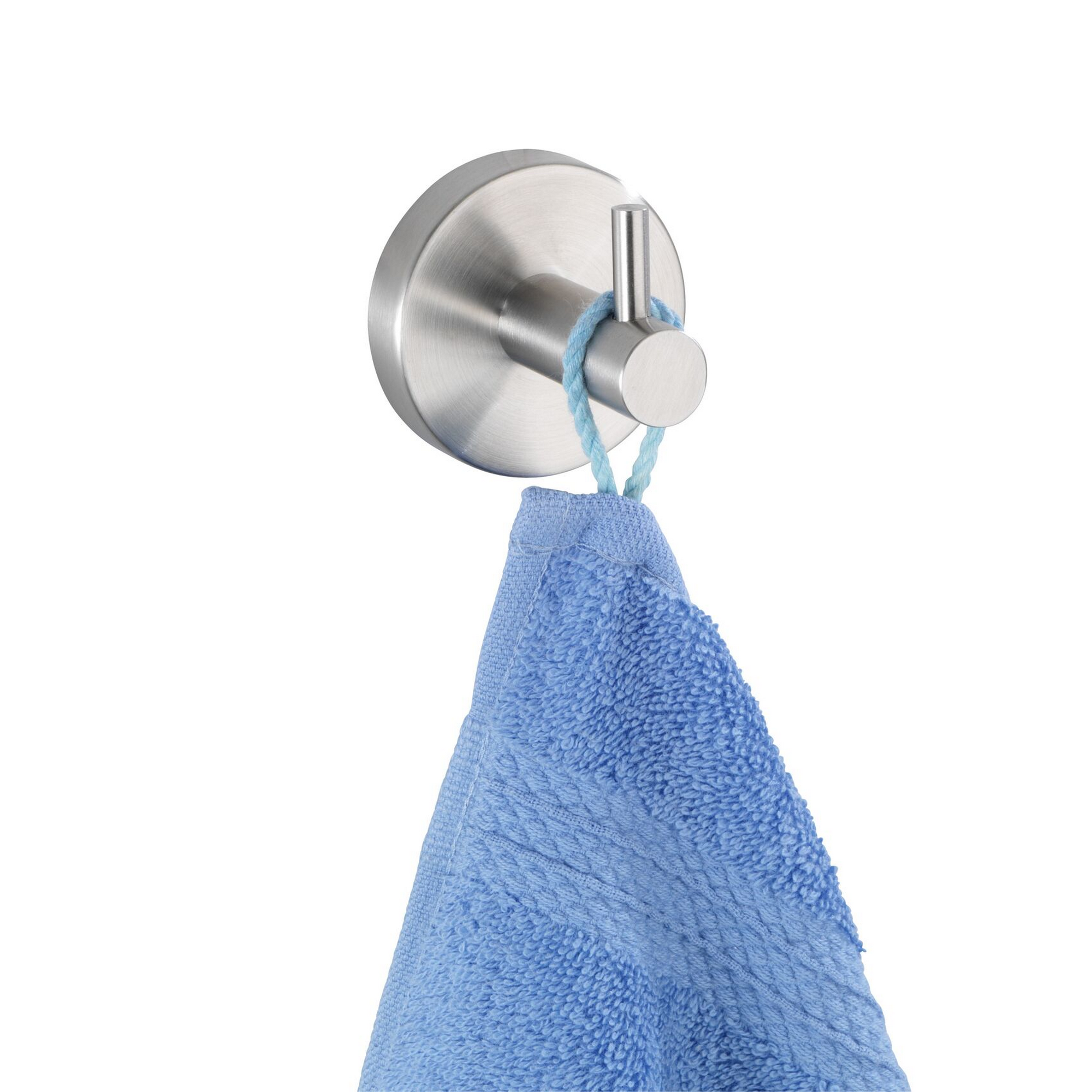 Handtuchhaken-Set 'Bivio' edelstahlfarben 2-teilig